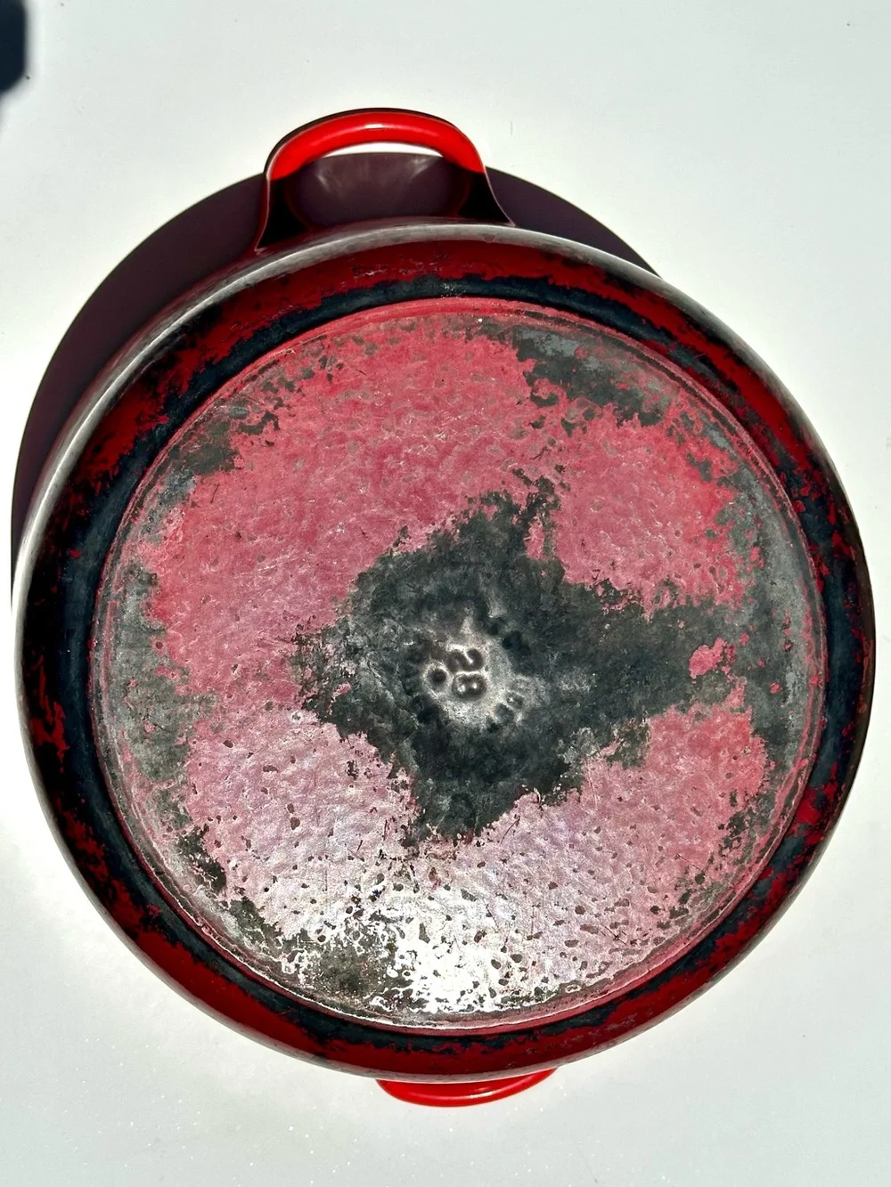 Le Creuset #28 7.25 Qt Red Enameled Cast Iron Dutch Oven - Cerise